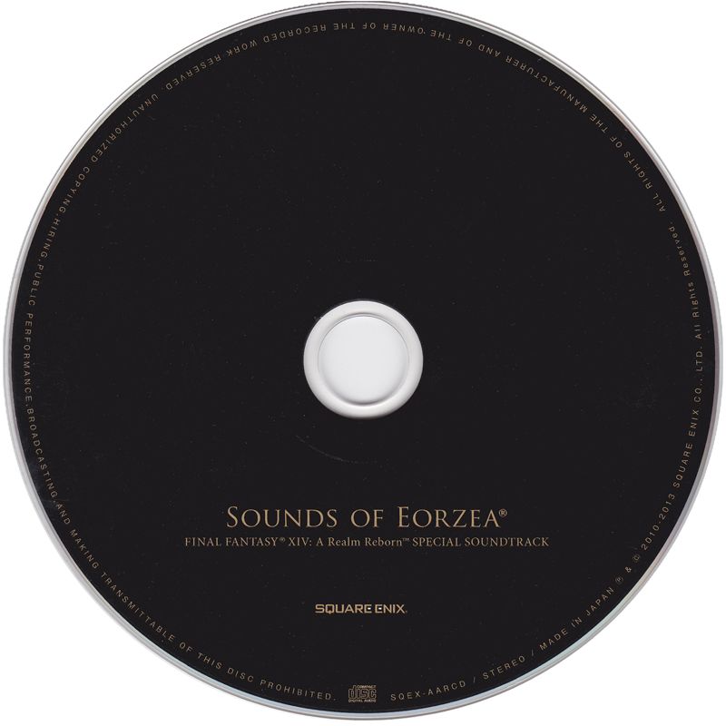Soundtrack for Final Fantasy XIV Online: A Realm Reborn (Collector's Edition) (Windows): Disc
