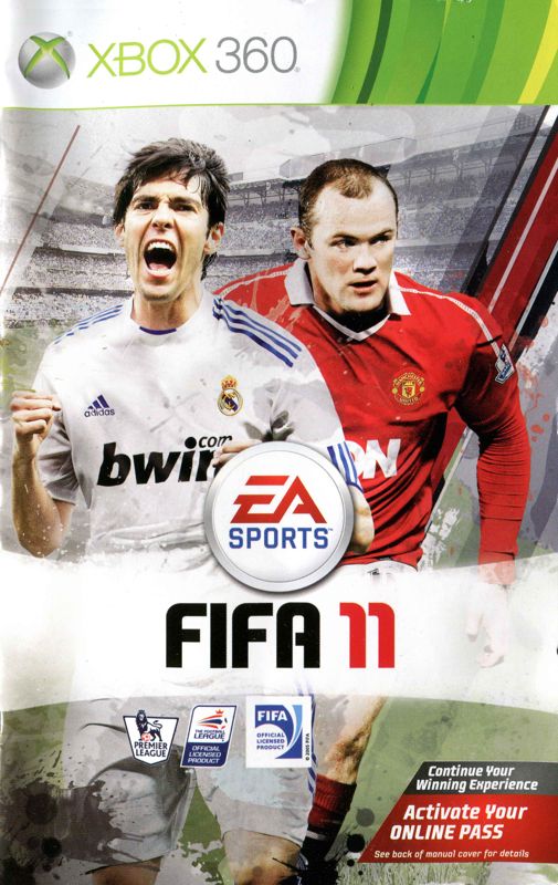 Manual for FIFA Soccer 11 (Xbox 360) (Platinum Hits release): Front