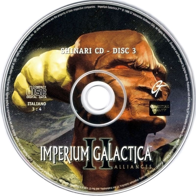 Media for Imperium Galactica II: Alliances (Windows): Disc 3