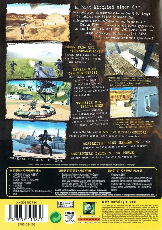 Back Cover for Delta Force 2 (Windows) (Budget re-release)