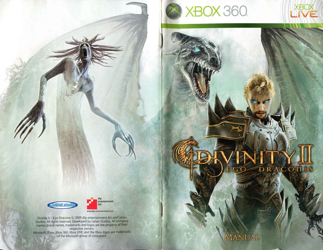 Manual for Divinity II: Ego Draconis (Xbox 360): Full
