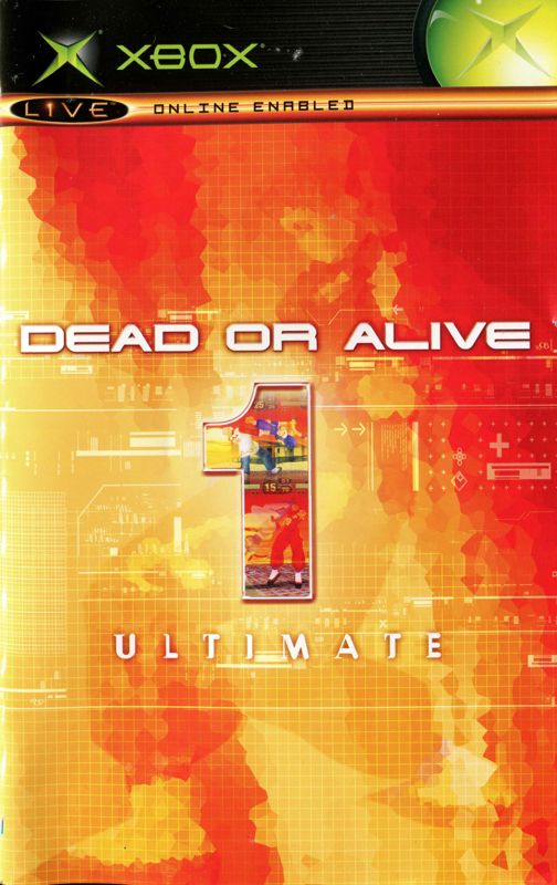 Manual for Dead or Alive: Ultimate (Xbox): Front