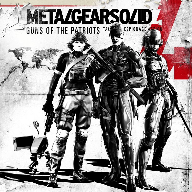 Front Cover for Metal Gear Solid 4: Guns of the Patriots (PlayStation 3) (download release)