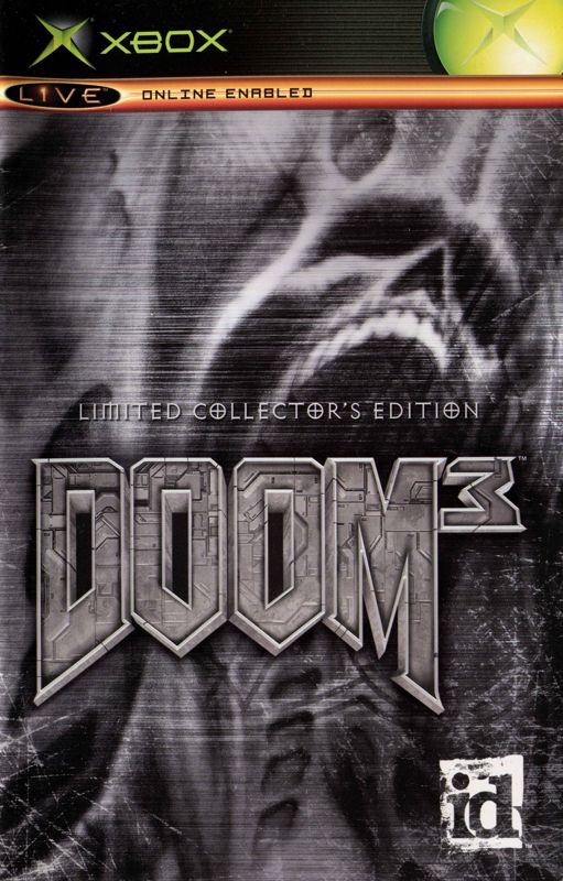 Manual for Doom³: Resurrection of Evil (Xbox): Front