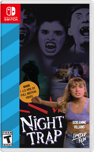 Front Cover for Night Trap: 25th Anniversary Edition (Nintendo Switch) (download release): 1st version