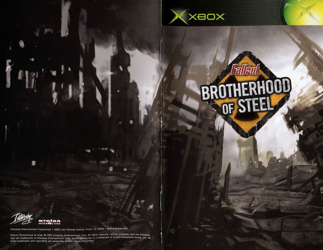 Manual for Fallout: Brotherhood of Steel (Xbox): Full