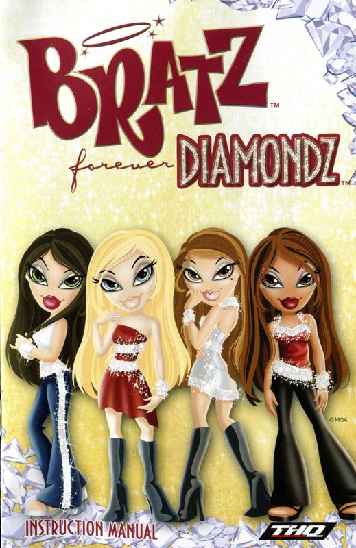 Manual for Bratz Forever Diamondz (PlayStation 2) (Platinum release): Front