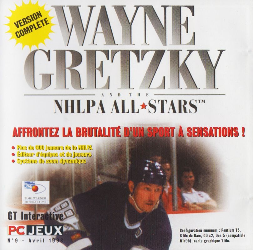 Front Cover for Wayne Gretzky and the NHLPA All-Stars (DOS) (PC JEUX #9 covermount (4/1998))