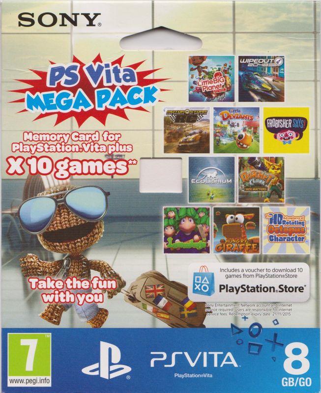 Front Cover for PS Vita Mega Pack (PS Vita and PSP) (8GB)