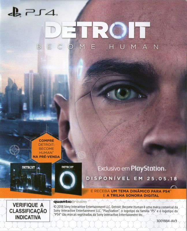Advertisement for God of War (PlayStation 4): Detroit: Become Human