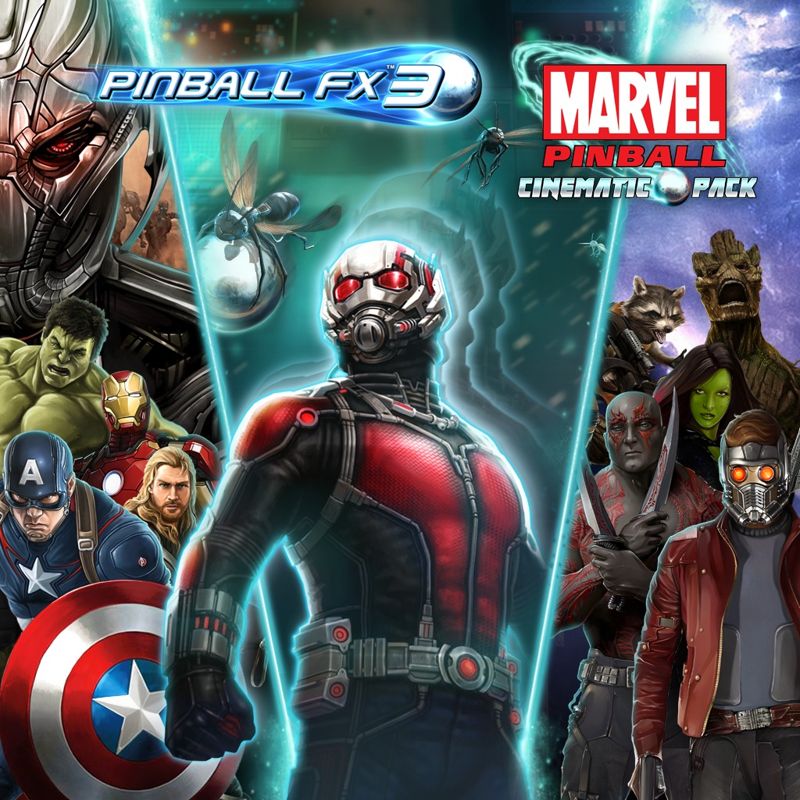 Front Cover for Pinball FX3: Marvel Pinball - Cinematic Pack (PlayStation 4) (download release (Europe/Oceania version))