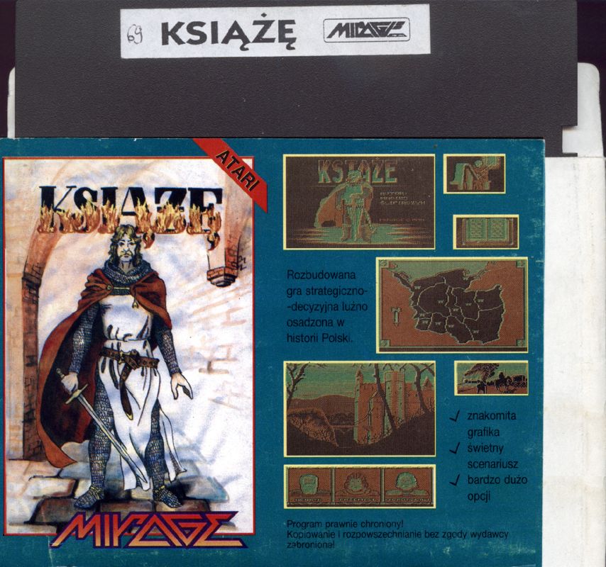Other for Książę (Atari 8-bit) (5.25" disk release): Sleeve Front + Media