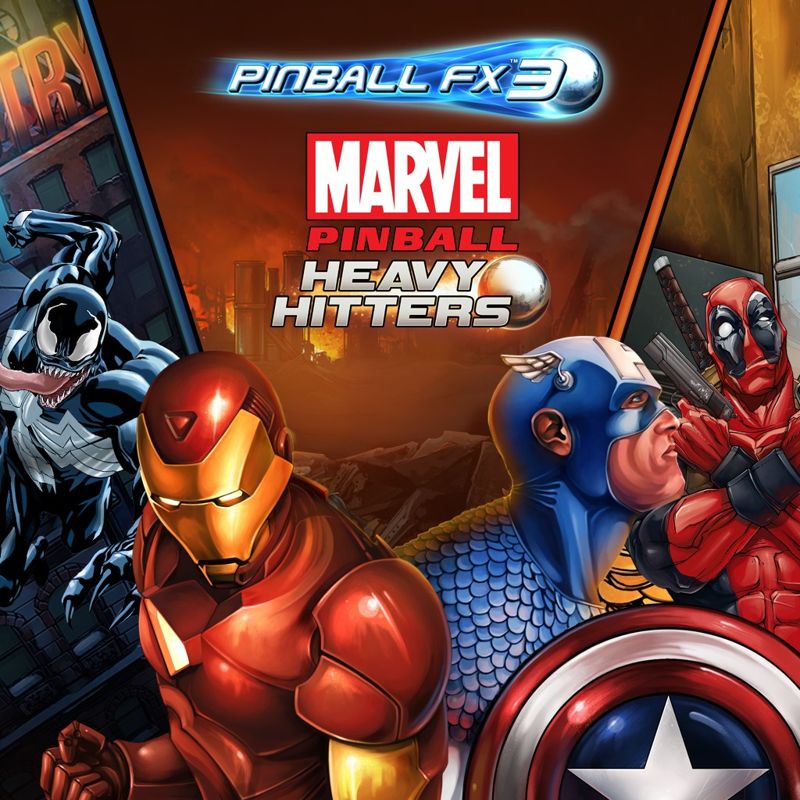 Front Cover for Pinball FX3: Marvel Pinball - Heavy Hitters (PlayStation 4) (download release (Europe/Oceanic version))