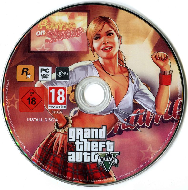 Media for Grand Theft Auto V (Windows): Disc 4