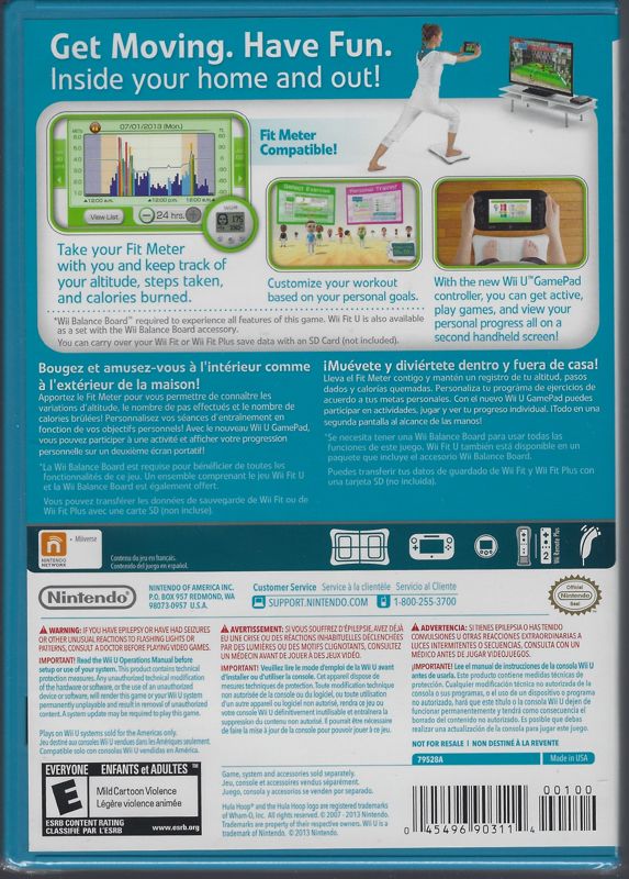 Back Cover for Wii Fit U (Wii U)