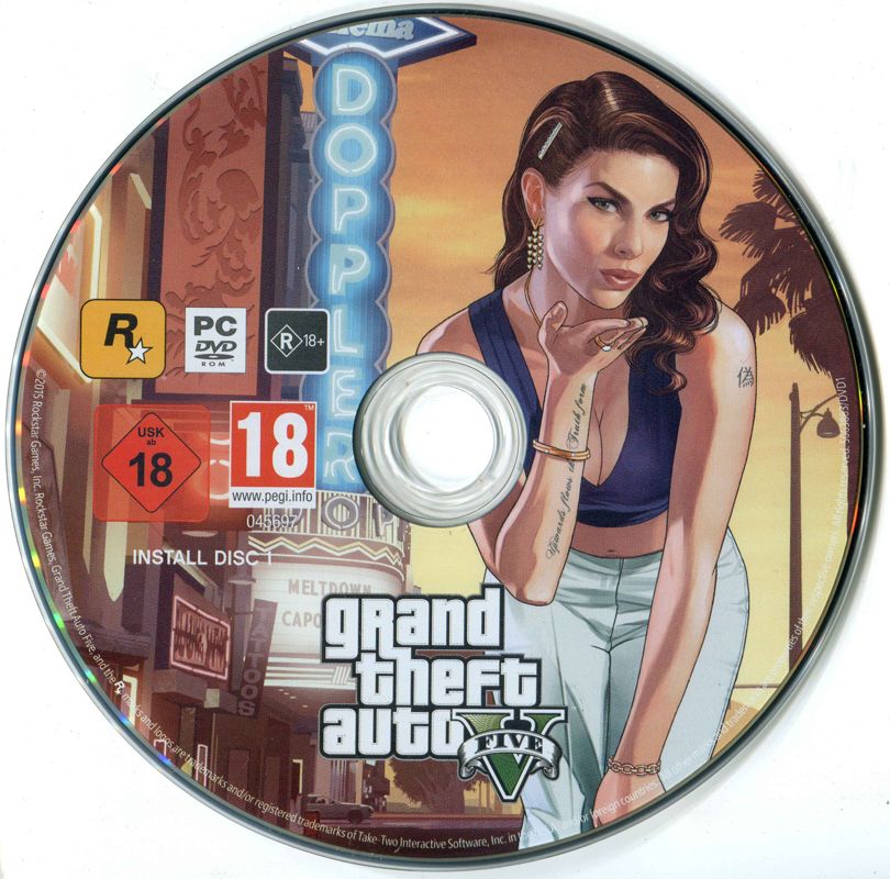 Media for Grand Theft Auto V (Windows): Disc 1