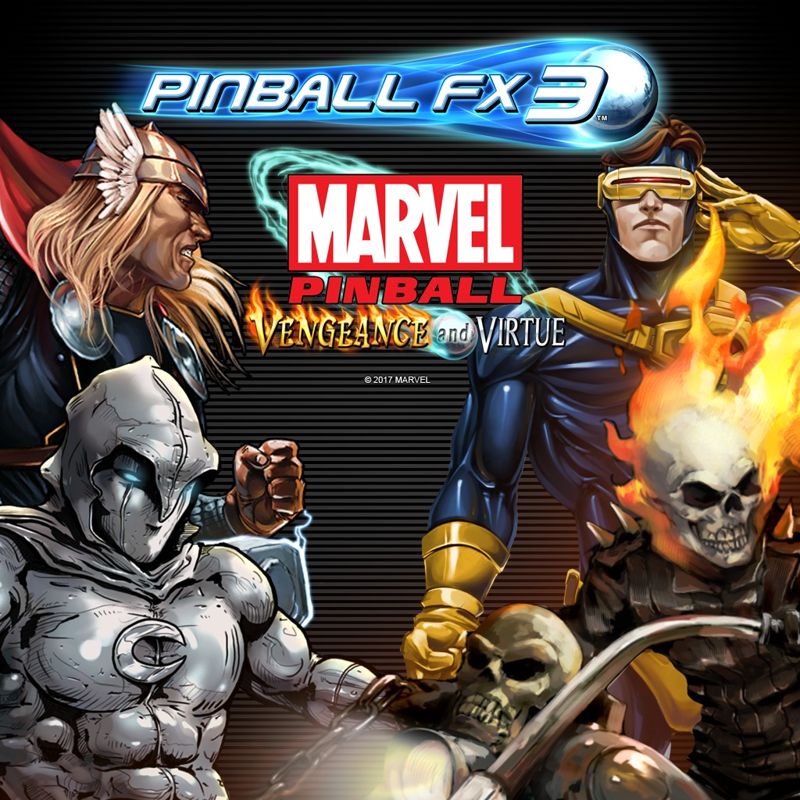 Front Cover for Pinball FX3: Marvel Pinball - Vengeance and Virtue (PlayStation 4) (download release)