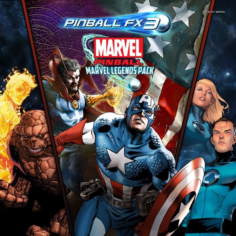Front Cover for Pinball FX3: Marvel Pinball - Marvel Legends Pack (PlayStation 4) (download release)