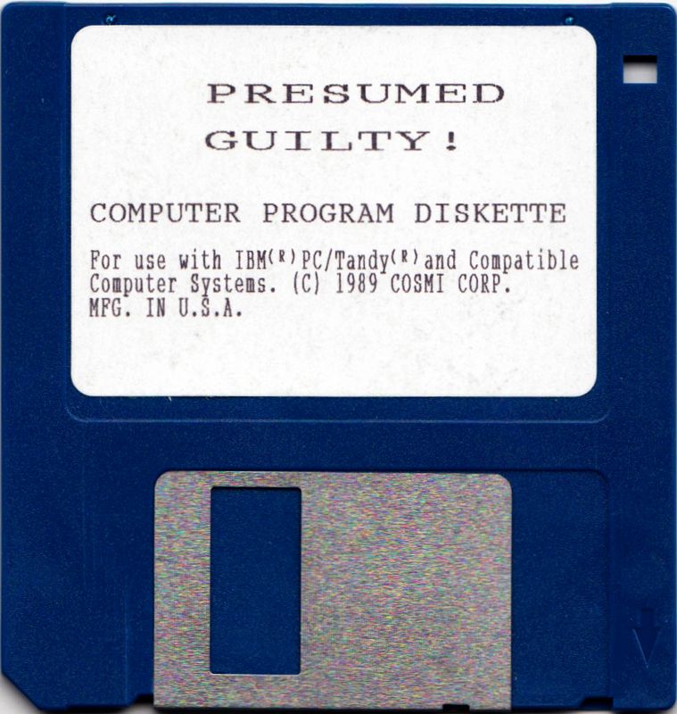 Media for Presumed Guilty! (DOS) (3'5 disk release)