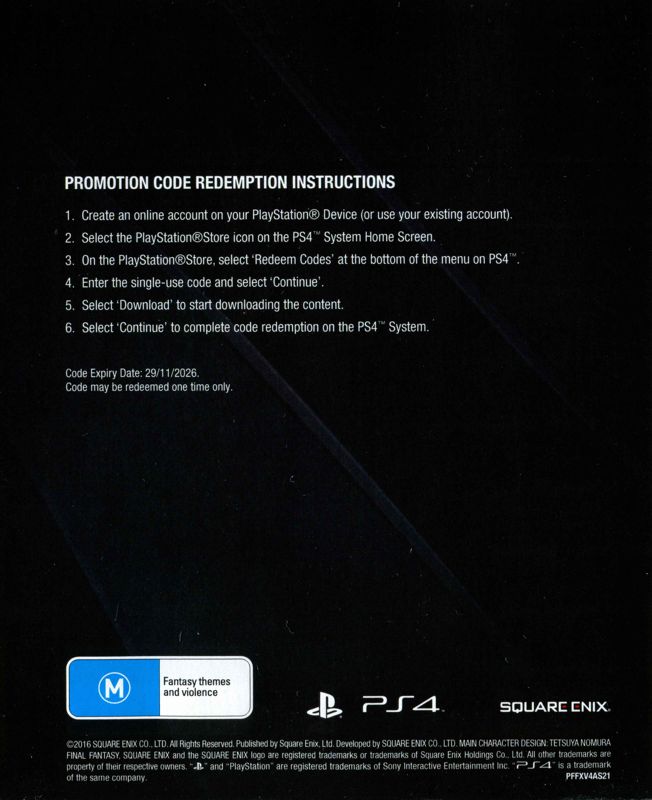 Final Fantasy XV para PlayStation 4, Playstation 4 Pro