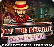 Front Cover for Off the Record: The Italian Affair (Collector's Edition) (Macintosh and Windows) (Big Fish Games release)