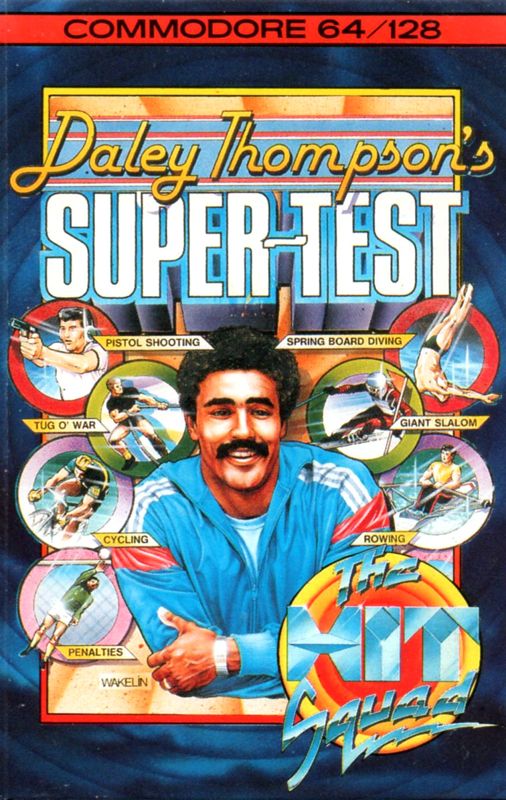 Front Cover for Daley Thompson's Super-Test (Commodore 64) (Budget re-release)