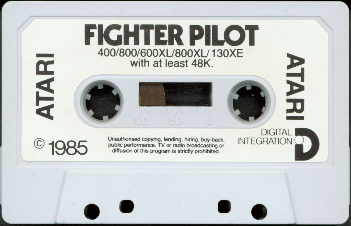 Media for Fighter Pilot (Atari 8-bit)