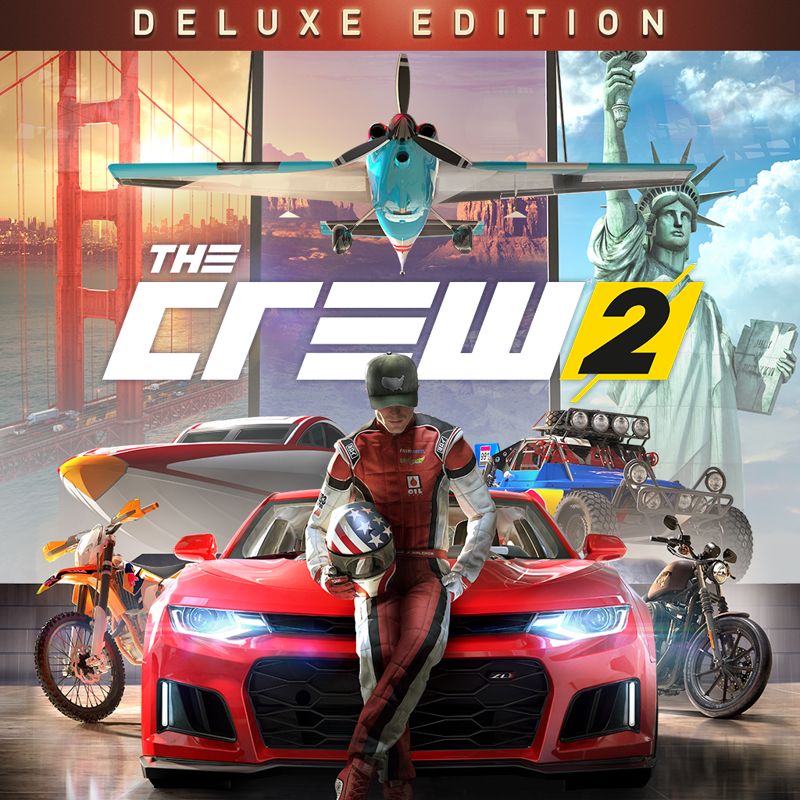 Front Cover for The Crew 2 (Deluxe Edition) (PlayStation 4) (download release)