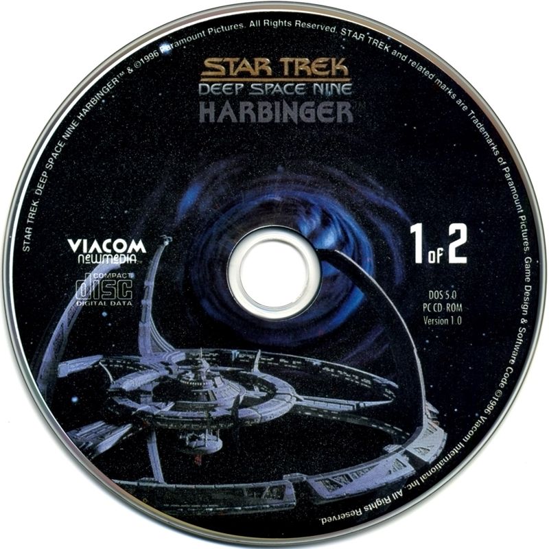 Media for Star Trek: Deep Space Nine - Harbinger (DOS): Disc 1