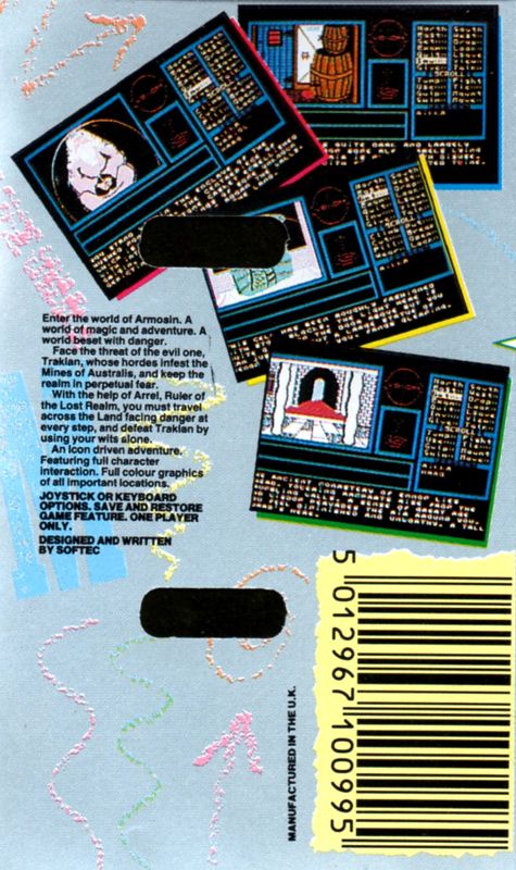 Back Cover for Venom (Commodore 64)