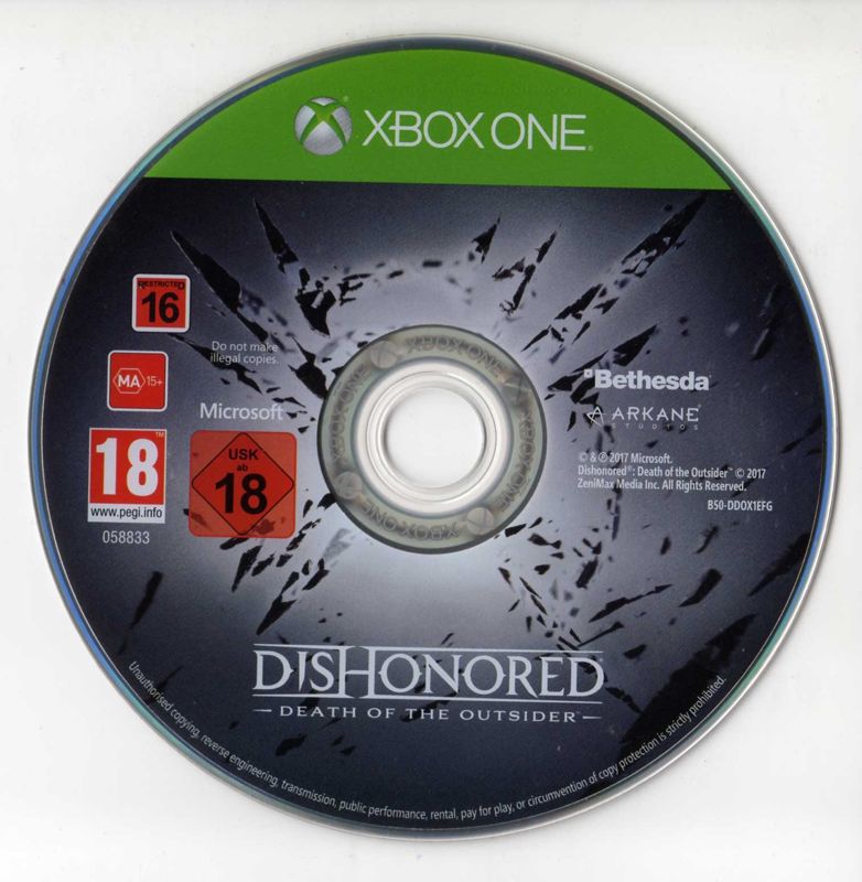 Media for Dishonored: Death of the Outsider (Xbox One)