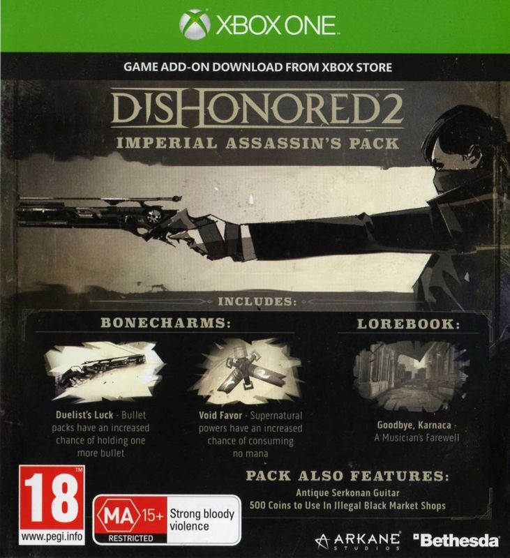 Other for Dishonored 2 (Xbox One): DLC voucher - front