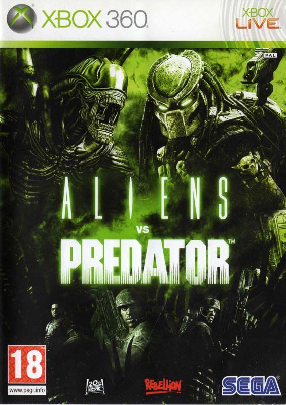 Front Cover for Aliens vs Predator (Xbox 360)