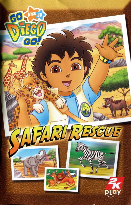 Manual for Go, Diego, Go! Safari Rescue (PlayStation 2): Front