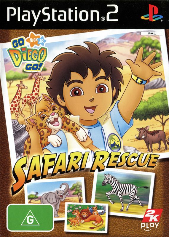 Front Cover for Go, Diego, Go! Safari Rescue (PlayStation 2)