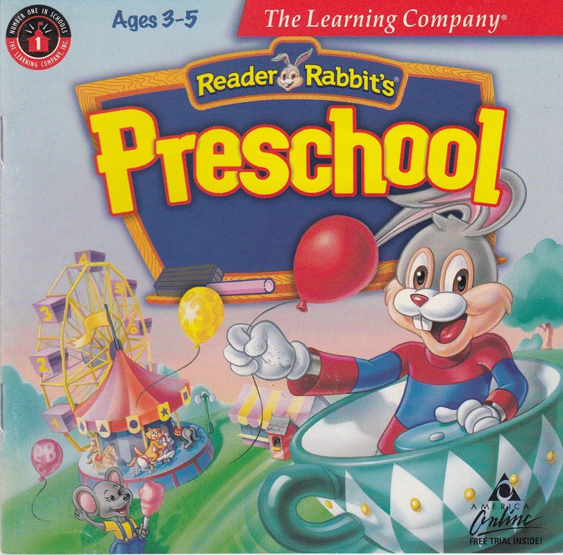 Front Cover for Reader Rabbit's Preschool (Macintosh and Windows and Windows 3.x)