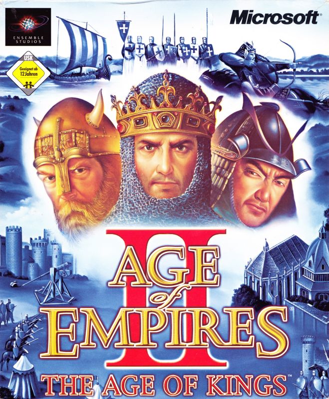 Front Cover for Age of Empires II: The Age of Kings (Windows) ("Printed in Great Britain S15")