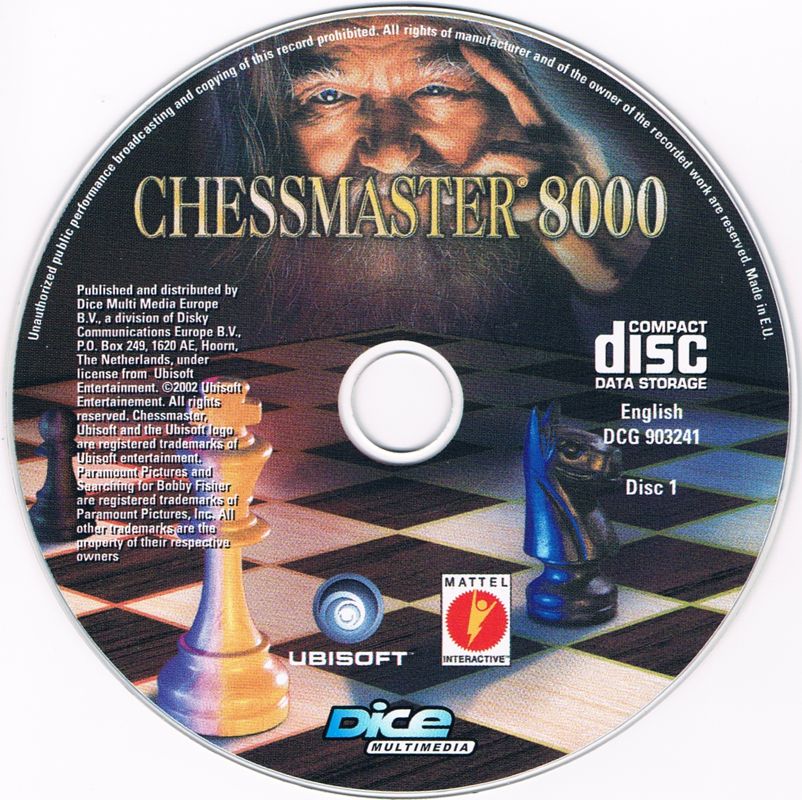 Media for Chessmaster 8000 (Windows) (Dice Multimedia release): Disc 1