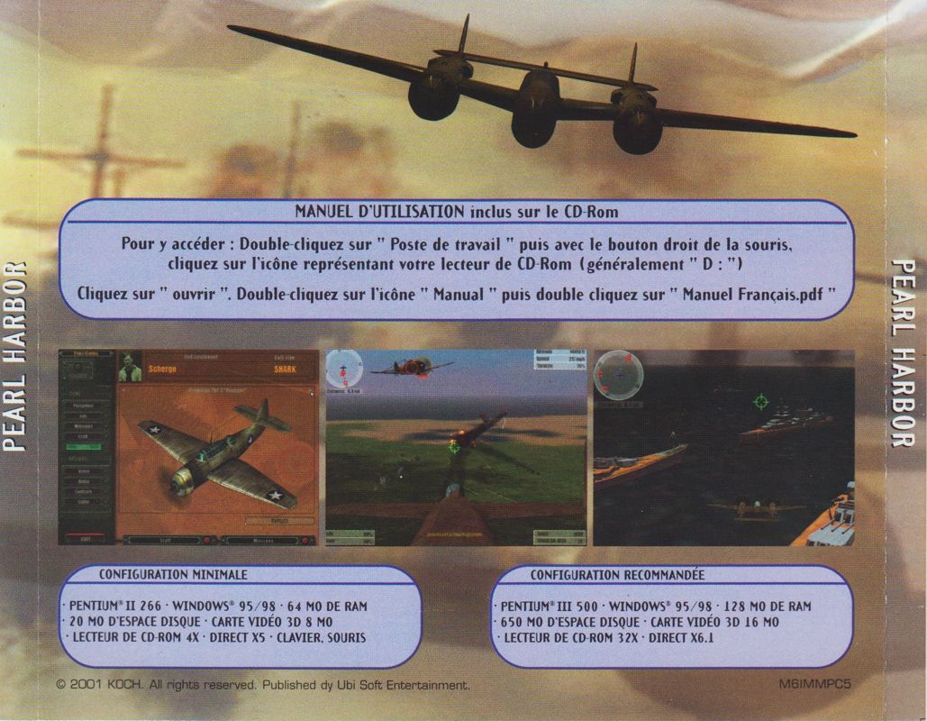 Other for Pearl Harbor: Strike at Dawn (Windows) (M6 Multimedia magazine covermount): Jewel Case - Full Back Cover