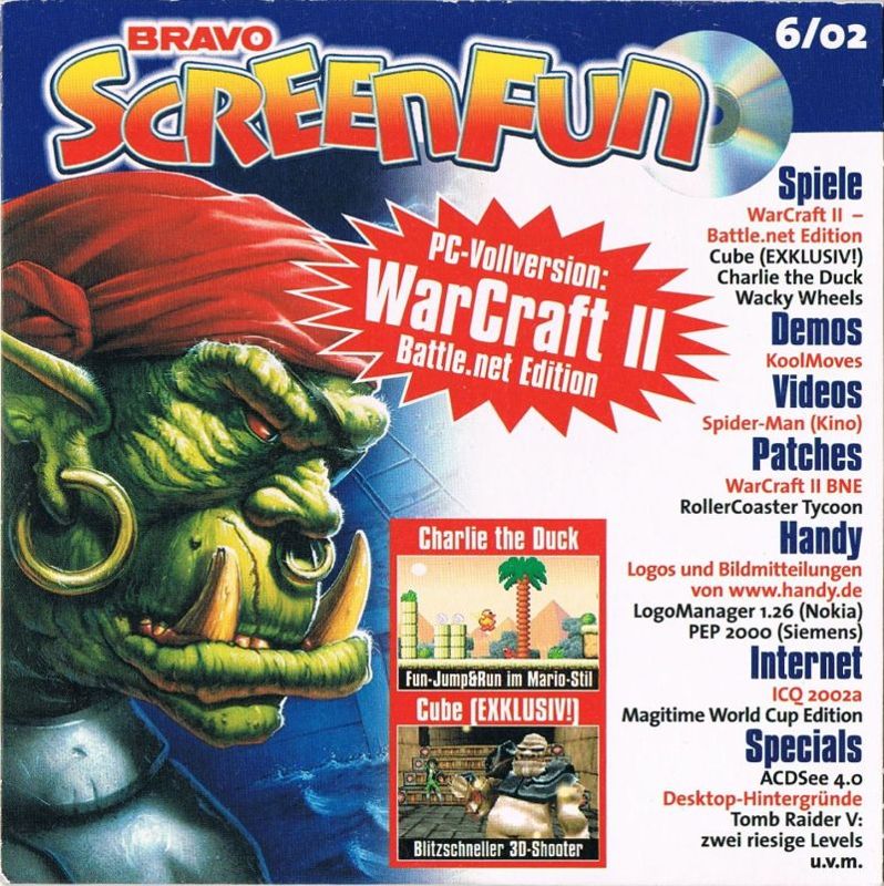 Other for Chicken Invaders (Windows) (Bravo Screenfun 06/2002 covermount): Front cover (sleeve case)