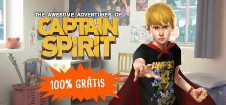 Front Cover for The Awesome Adventures of Captain Spirit (Windows) (Steam release): Updated cover (Brazilian Portuguese)