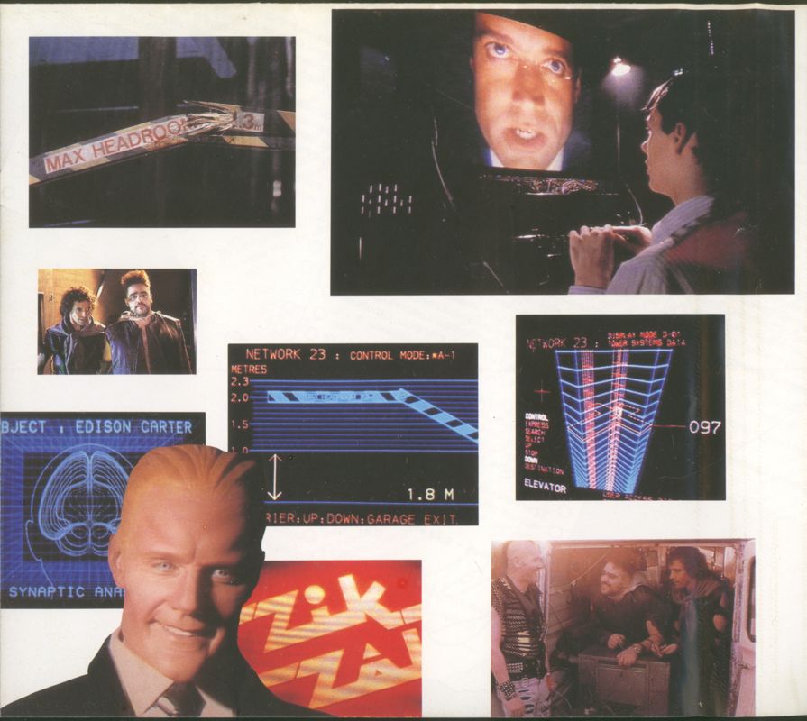 Inside Cover for Max Headroom (ZX Spectrum)