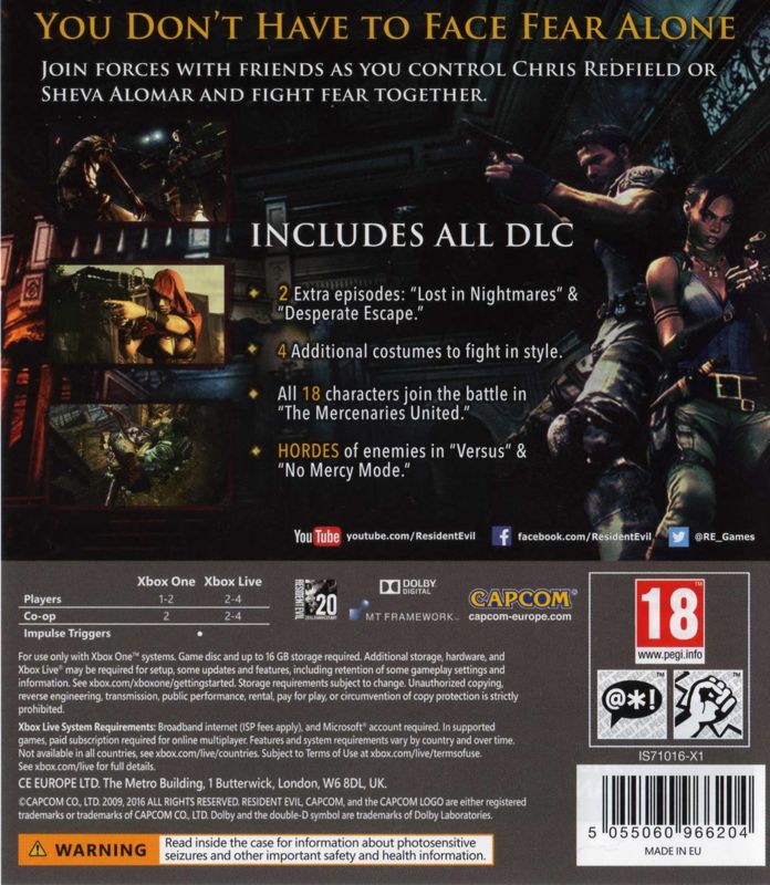 Resident Evil 5: Gold Edition - Xbox 360