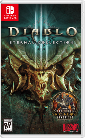 Front Cover for Diablo III: Eternal Collection (Nintendo Switch) (download release)