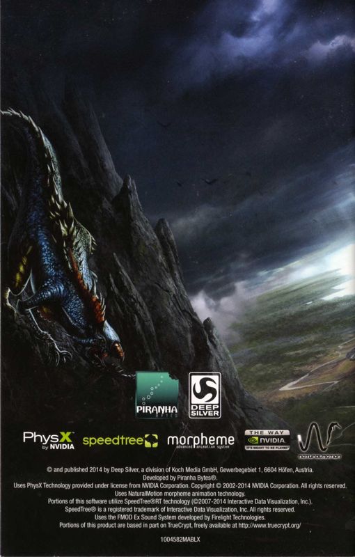 Manual for Risen 3: Titan Lords - Complete Edition (Xbox 360): Back