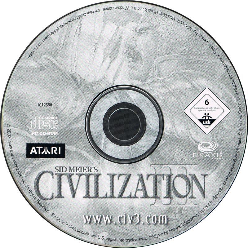 Media for Sid Meier's Civilization III (Windows) (Software Pyramide release)