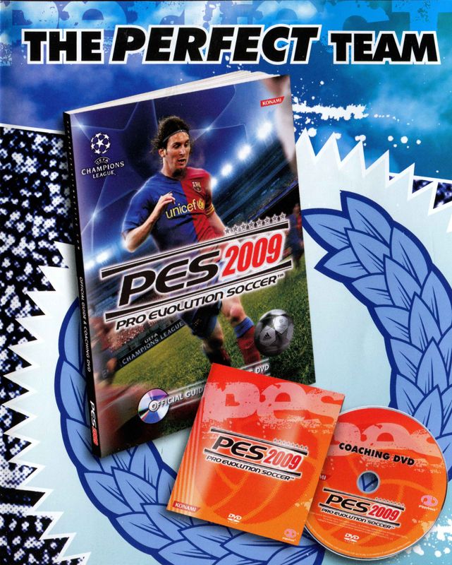 Advertisement for PES 2009: Pro Evolution Soccer (Xbox 360): Front