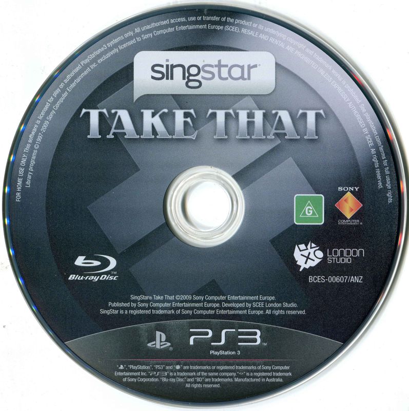 Media for SingStar: Take That (PlayStation 3)