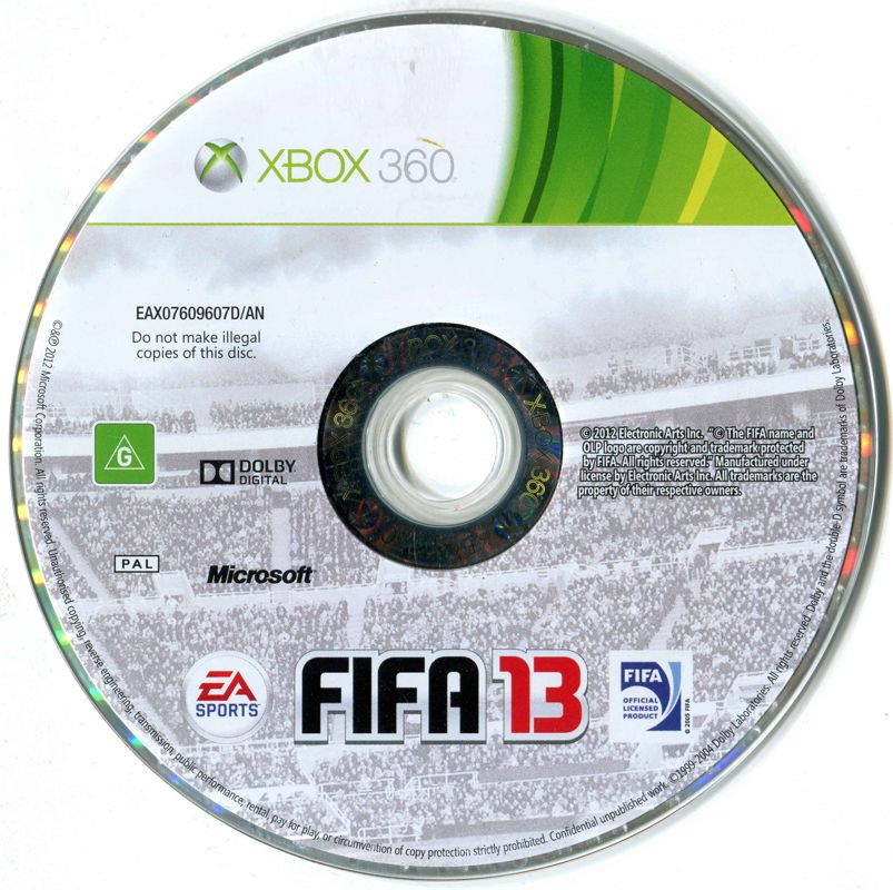Media for FIFA Soccer 13 (Xbox 360) (Classics release)