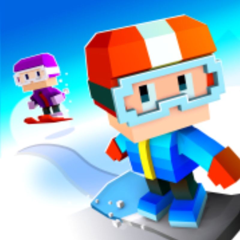 Front Cover for Blocky Snowboarding (iPad and iPhone)